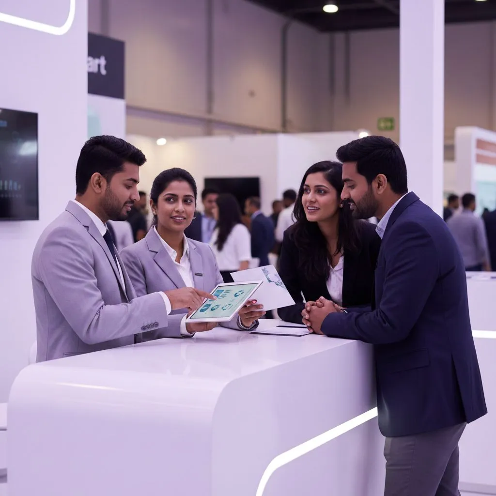 Partner exhibition booth at AiXCon